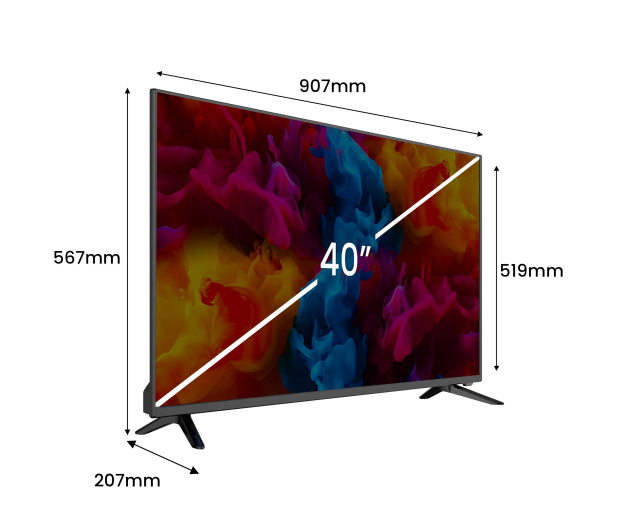 Kiano Slim TV 40" PVR, 3xHDMI, COAXIAL, Cl, 2xUSB - 1324356 - zdjęcie 7
